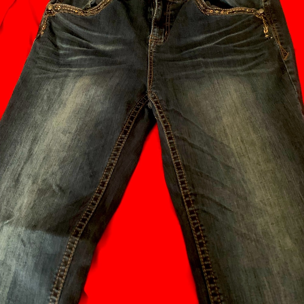 LA Grace straight leg jeans with lots of bling! These sparkle!